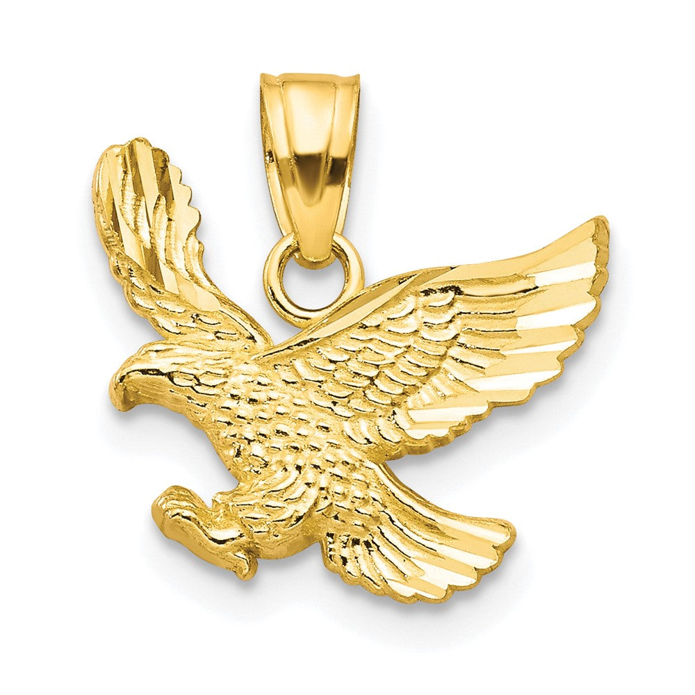 10k Eagle Charm, 15 x 15 mm