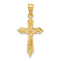 10k Crucifix Pendant, 25 x 13 mm, 0.62 g