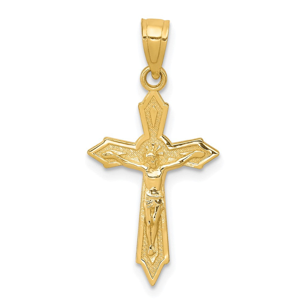 10k Crucifix Pendant, 25 x 13 mm, 0.62 g