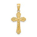 10k Crucifix Pendant, 25 x 12 mm