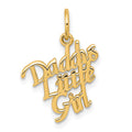 10k DADDYS LITTLE GIRL Charm, 20 x 13.45 mm