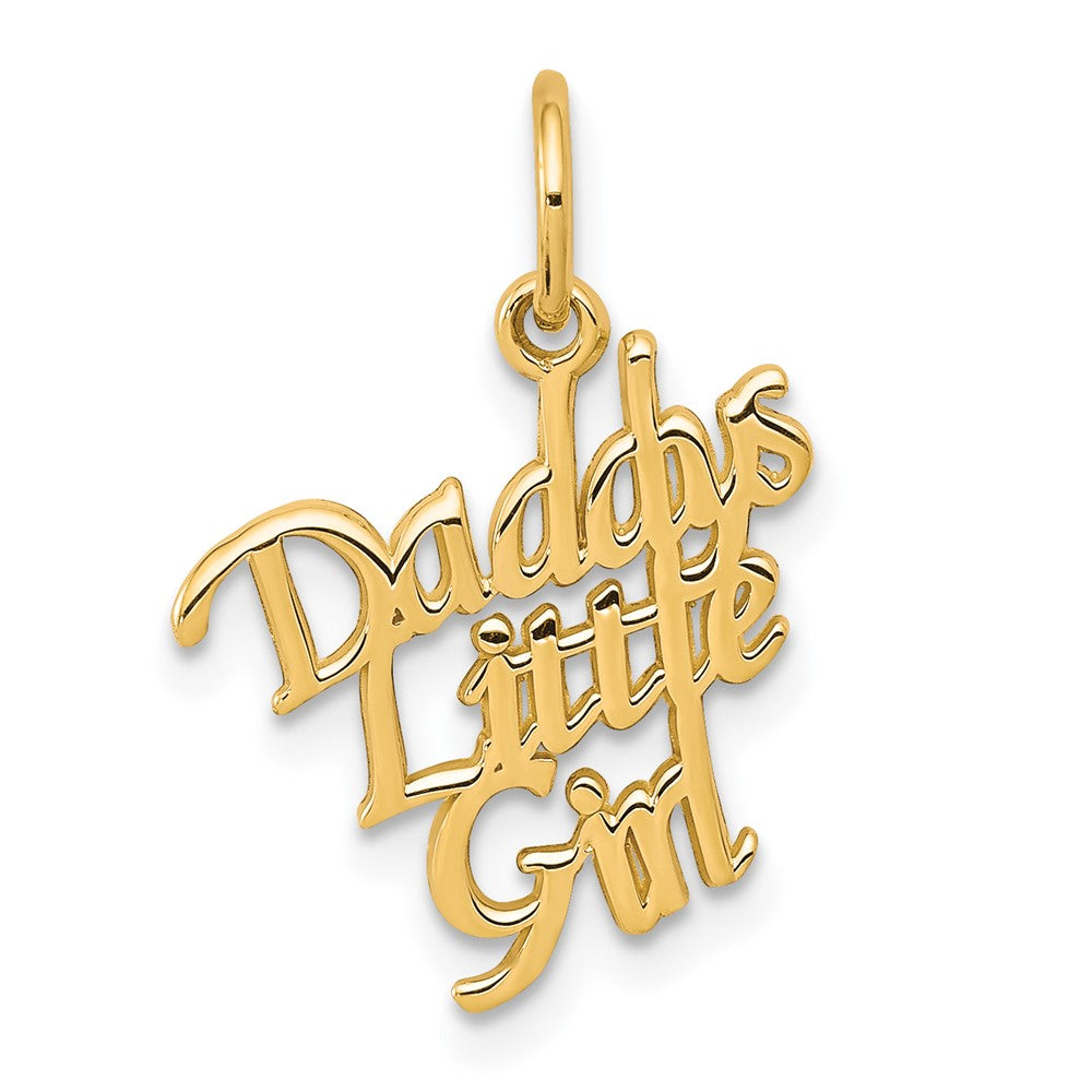 10k DADDYS LITTLE GIRL Charm, 20 x 13.45 mm