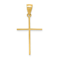 10k Cross Pendant, 30 x 16 mm