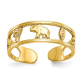 10k Good Luck Symbols Toe Ring
