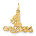 10K #1 GRANDMA Charm, 20 x 18 mm