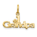 10K #1 GRANDPA Charm, 15 x 21 mm