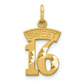 10k SWEET 16 Charm, 20 x 11 mm