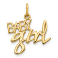 10k BABY GIRL Charm, 21 x 18.35 mm