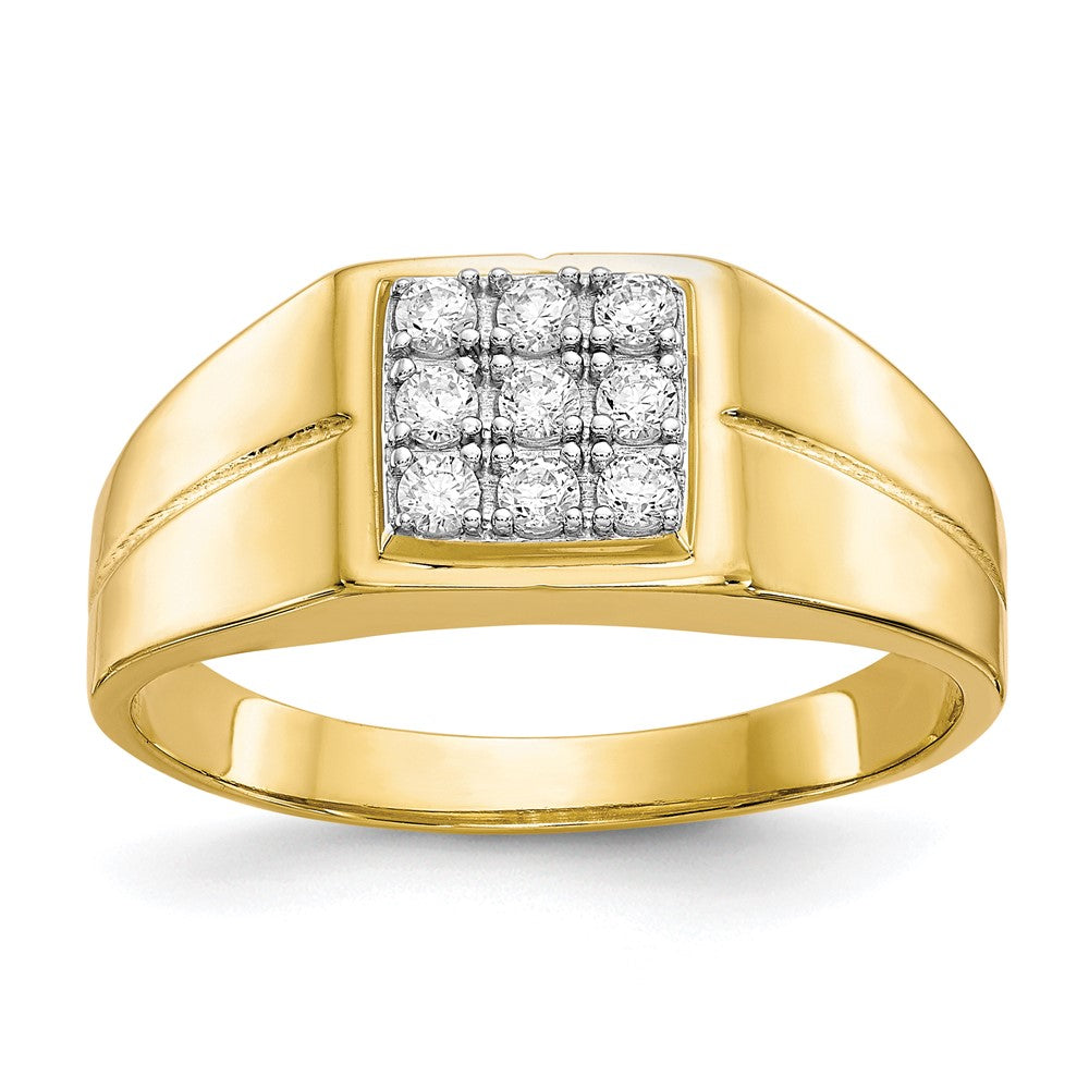 IB Goodman 10k Mens CZ Ring, Size 11