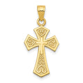 10k Reversible Cross Charm, 25 x 13 mm