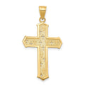 10k Passion Cross Pendant, 35 x 21 mm