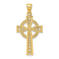 10k Iona Cross Pendant, 34 x 17 mm