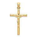10k Hollow Crucifix Pendant, 32 x 19 mm
