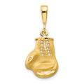 10K Large Boxing Glove Charm, 30 x 13 mm