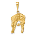 10K Football Player Charm, 34 x 16 mm
