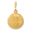10K Basketball Charm, 30 x 29 mm