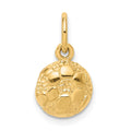 10K Soccer Ball Charm, 17 x 9 mm