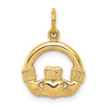 10k Claddagh Charm, 20 x 13 mm