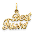 10K BEST FRIEND Charm, 18 x 18.45 mm