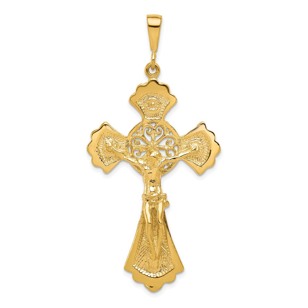 10K Crucifix Charm, 55 x 28 mm