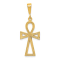 10K Ankh Cross Charm, 35 x 15 mm