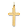 10k Cross Charm, 32 x 16 mm