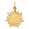 10k Sun Charm, 20 x 18 mm