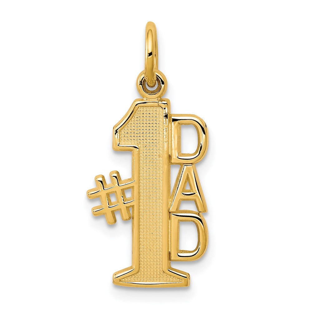 10K #1 DAD Charm, 25 x 11 mm