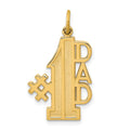 10K #1 DAD Charm, 27 x 16 mm