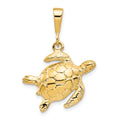 10k Turtle Pendant, 30 x 22 mm