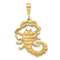 10k Scorpion Pendant, 35 x 20 mm
