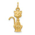 10k Tom Cat Charm, 22 x 11 mm