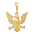10k Solid Polished Spread Eagle Charm, 30 x 21 mm
