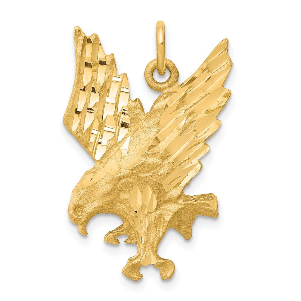 10k Eagle Charm, 25 x 16 mm