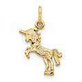 10k Unicorn Charm, 22 x 11 mm