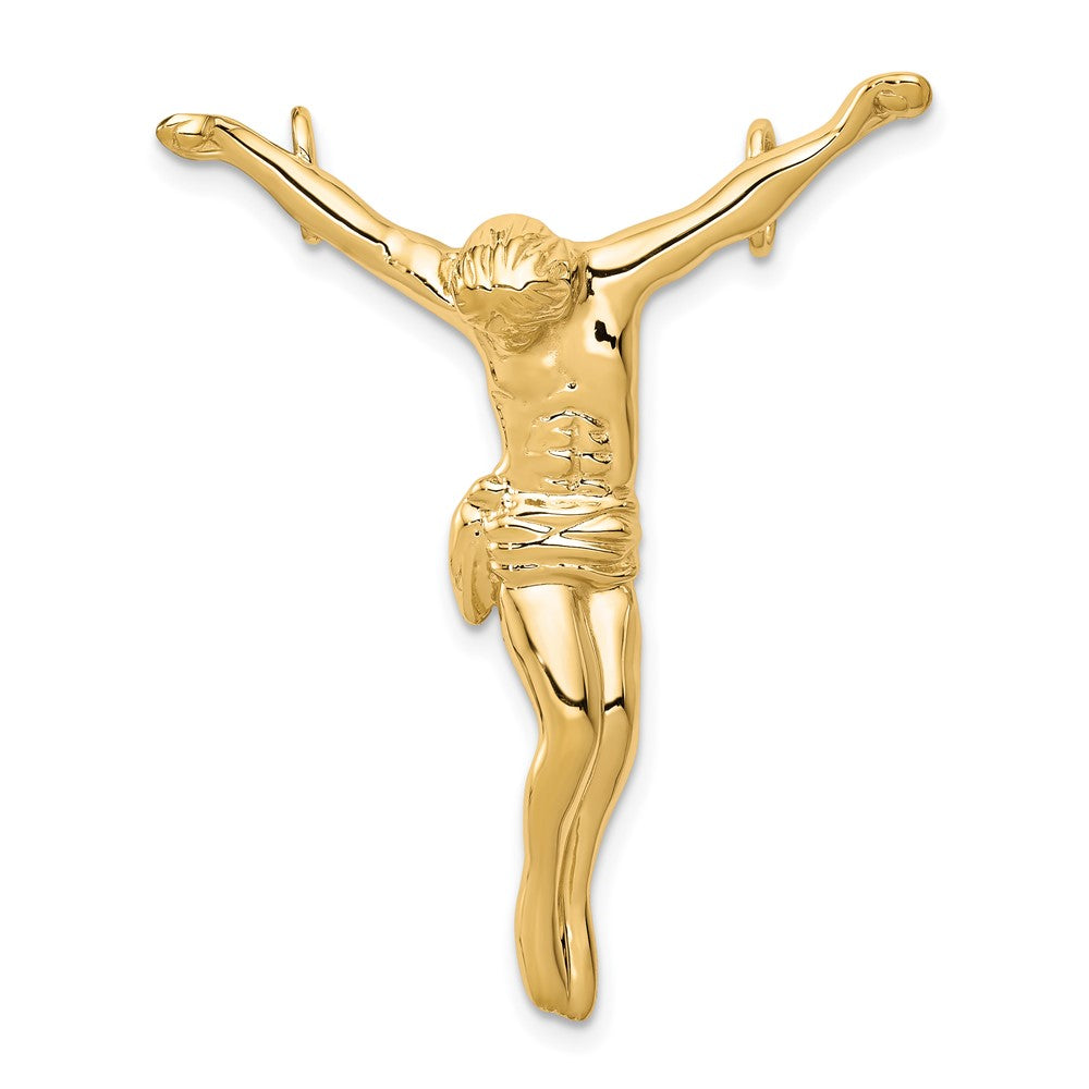 10k Solid Polished Corpus Pendant, 30 x 37 mm