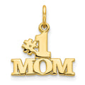 10K #1 MOM Charm, 18 x 16 mm