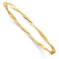 10K Polished Hinged Bangle, 7 x 20 mm