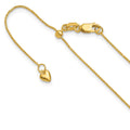 14K Adjustable .8mm D/C Wheat Chain, 22 x 0.8 mm