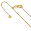 14K Adjustable  1.1mm D/C Cable Chain, 22 x 1.1 mm