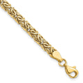 14K Polished Byzantine 7 inch Bracelet, 7 mm