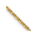 14K 1.5mm Cyclone Chain, 20 x 1.5 mm