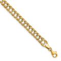 14K Yellow Gold Fancy Link 7 inch Bracelet, 7 mm
