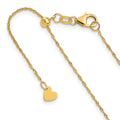 10K Adjustable 1mm Singapore Chain, 22 x 0.9 mm