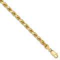 10k 4.5mm Diamond-cut Rope Chain, 8 x 4.5 mm, 12.68 g