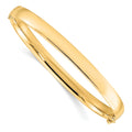 10K Yellow Gold 5.9mm Bangle, 7 x 5.9 mm