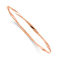 10K Rose Gold Slip-On Bangle, 7 x 9.5 mm