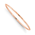 10K Rose Gold Slip-On Bangle, 8.25 x 14 mm