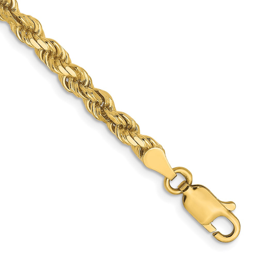 14k 3.5mm Diamond-cut Rope Chain, 8 x 3.5 mm