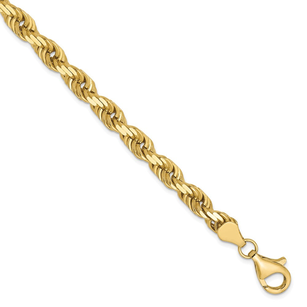 10k 5.5mm Diamond-cut Rope Chain, 8 x 5.5 mm, 17.43 g